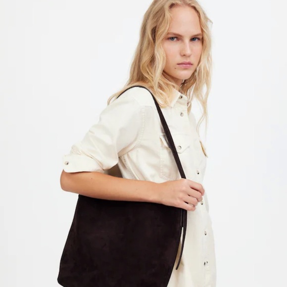 Madewell essential bucket tote Tan suede - Picture 8 of 8